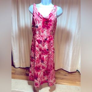 Ann Taylor Silk Floral Print Dress, Size 0